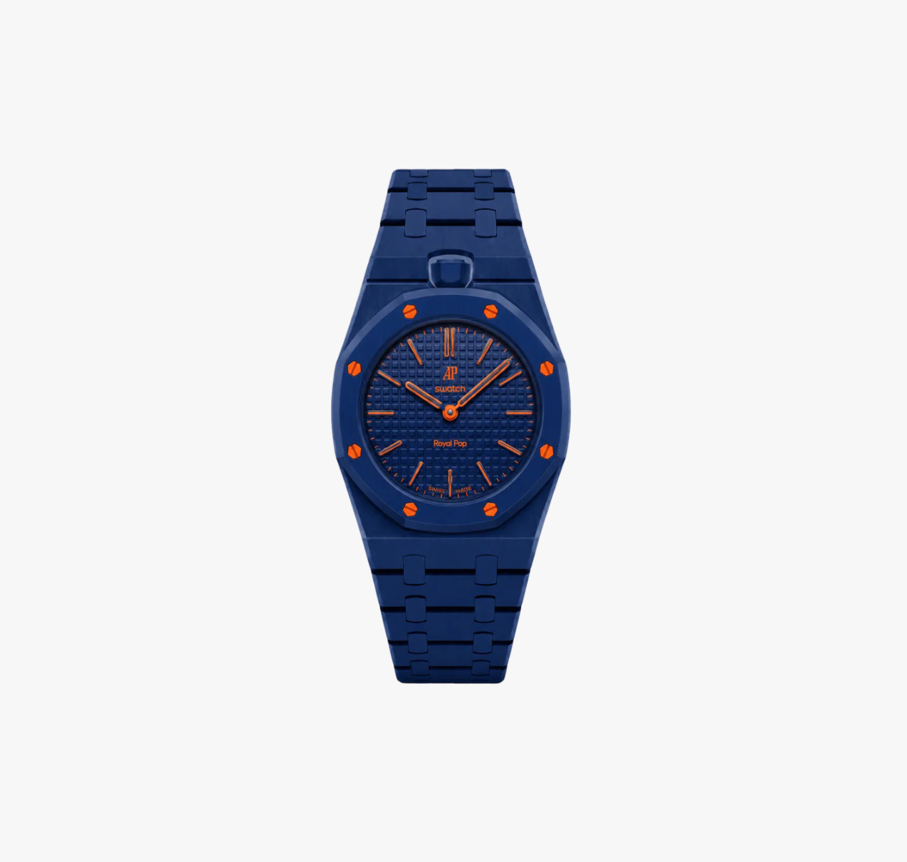 Navy Orange- Royal Pop Bioceramic Strap